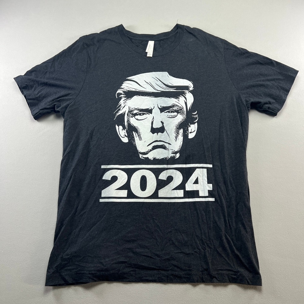 Bella + Canvas T Shirt Mens 2XL Black Donald Trump's Graphic Cotton Crew Neck